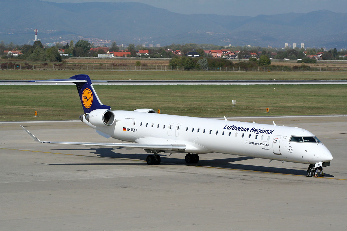 CRJ-900LR Lufthansa Regional (CityLine) D-ACKK Zagreb_Pleso (ZAG/LDZA) October_19_2011