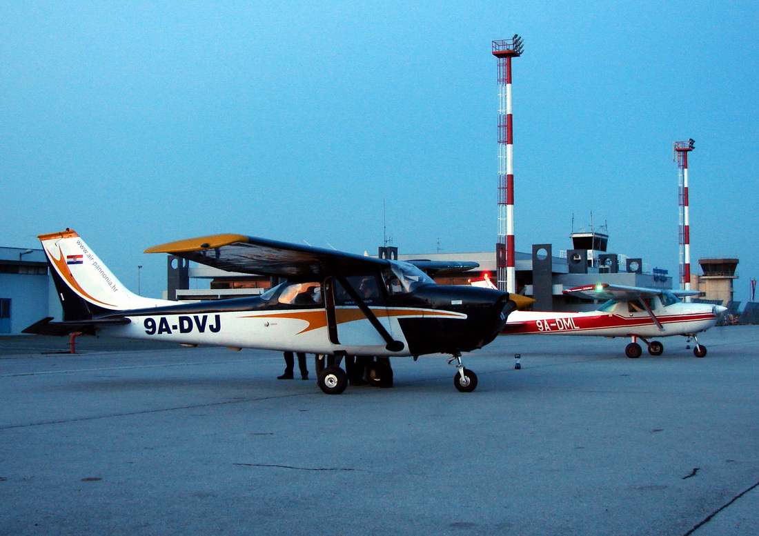 Cessna 172K Pannonia Pilot School 9A-DVJ Osijek-Klisa (LDOS) May_20_2012.