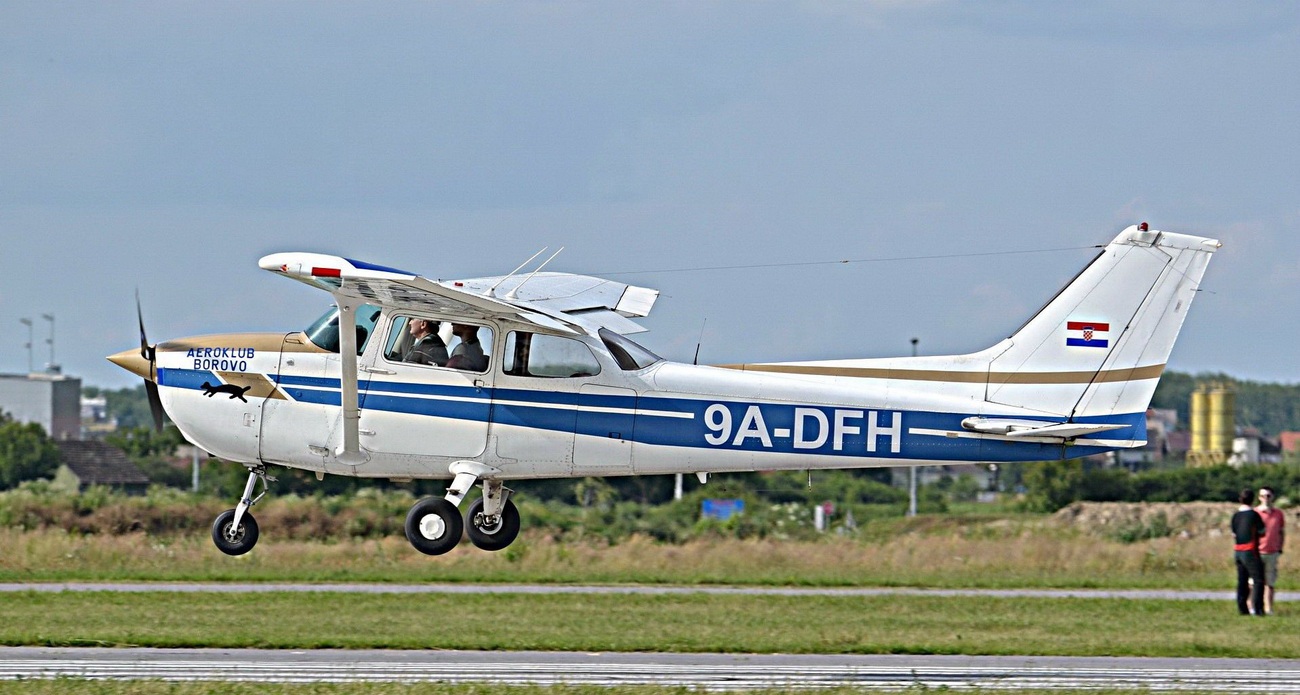 Cessna 172 9A-DFH Aeroklub Borovo Osijek Cepin (LDOC) June_21_2014.
