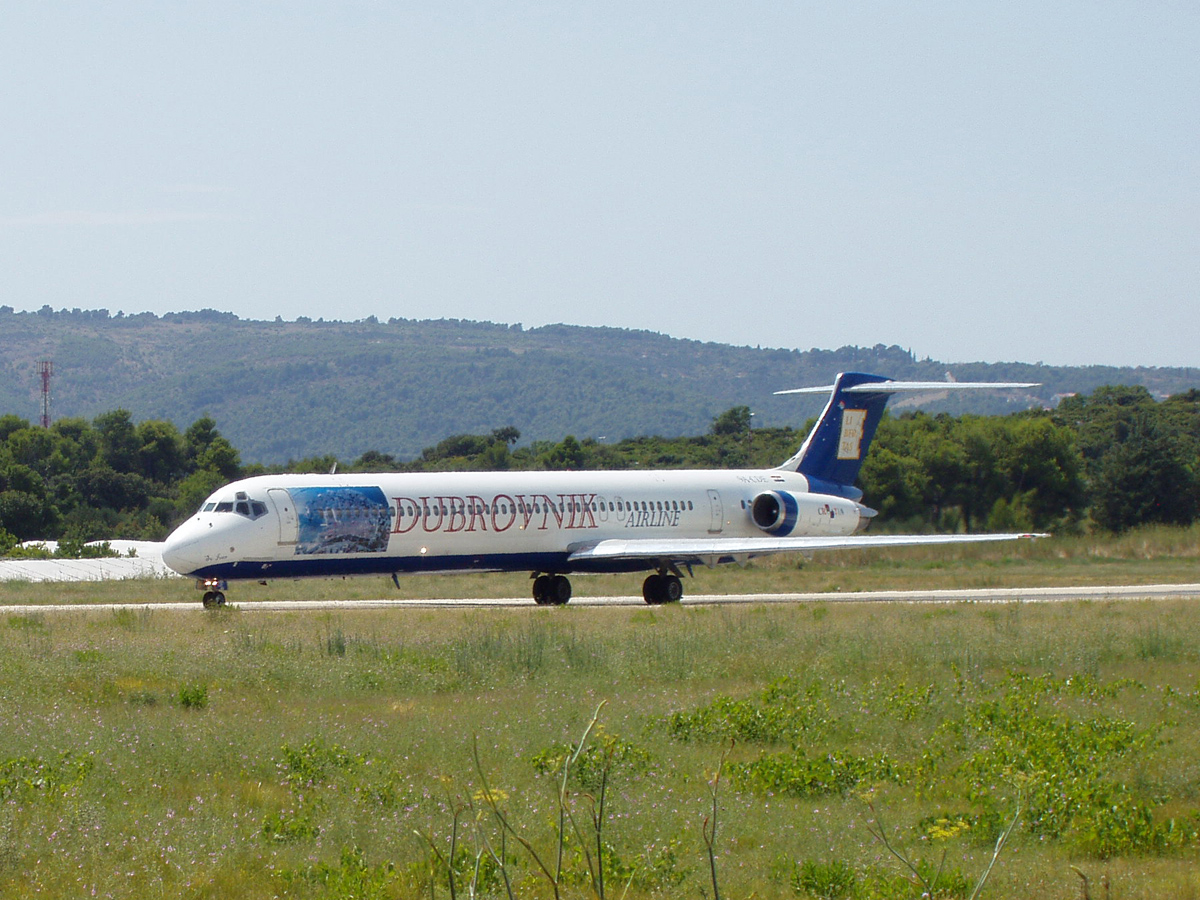 MD-82 (DC-9-82) Dubrovnik Airline 9A-CDE Split_Resnik August_9_2008