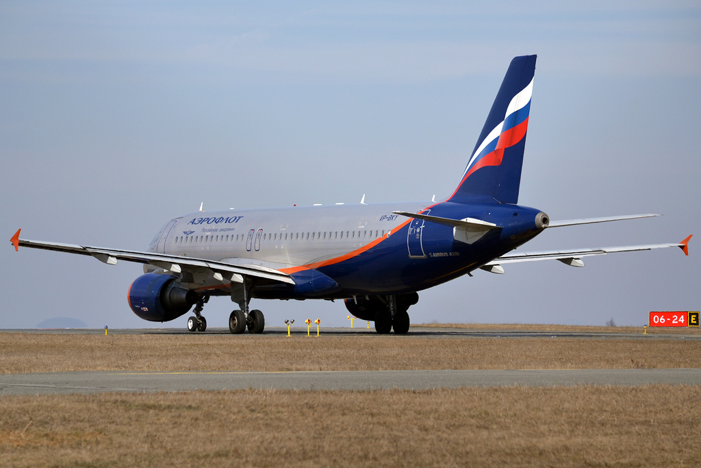 A320-214 Aeroflot Russian Airlines VP-BKY Prague_Ruzyne (PRG/LKPR) March_24_2013