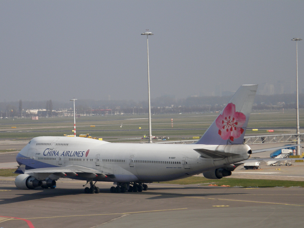 B747-409 China Airlines B-18207 Amsterdam_Schiphol March_16_2011
