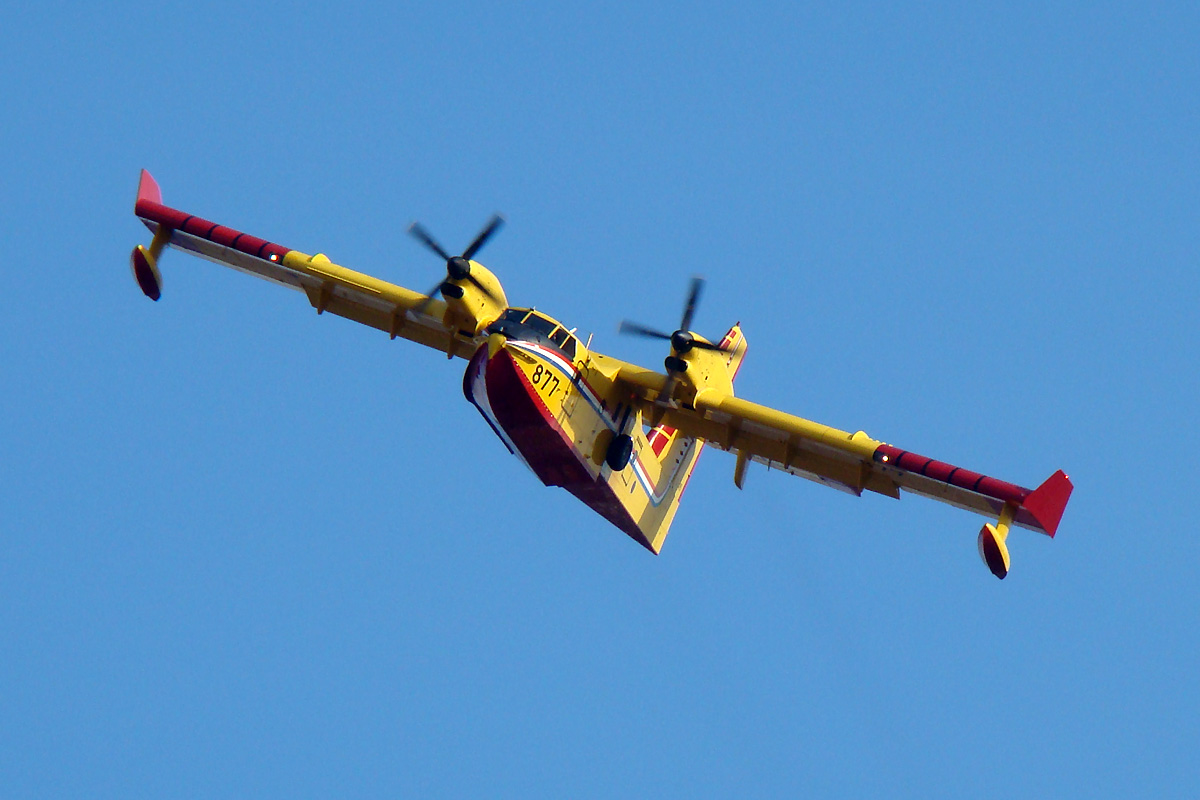 Canadair CL-415 Croatia Air Force HRZ 877 Off airport - Zagreb January_16_2014