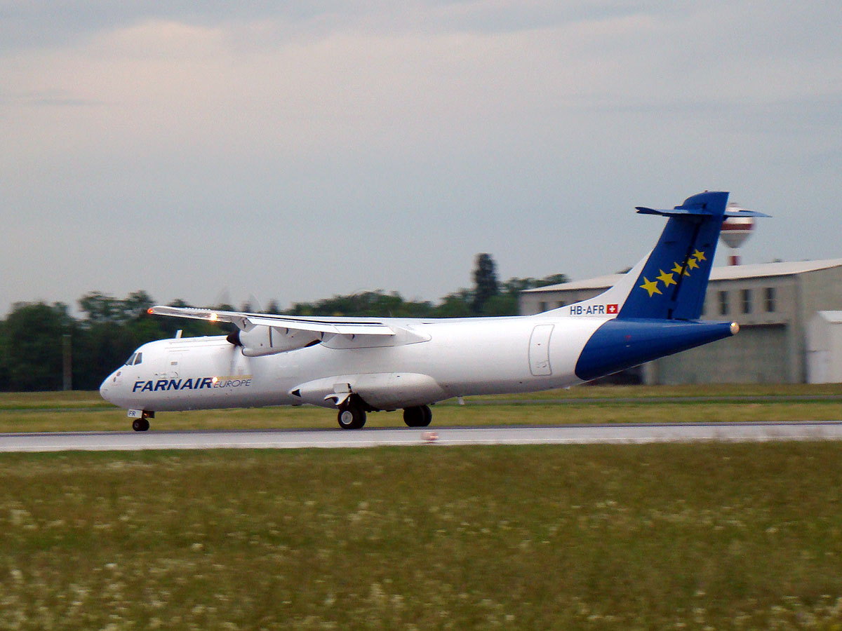 ATR-72-201F Farnair Europe HB-AFR Zagreb_Pleso (ZAG/LDZA) June_1_2010