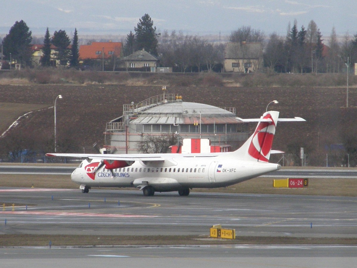 ATR-72-202 CSA Czech Airlines OK-XFC Prague_Ruzyne (PRG/LKPR) February_27_2009