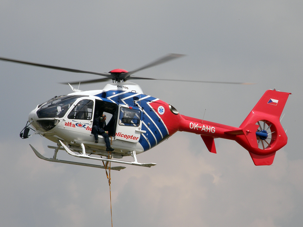 Eurocopter EC-135T-2+ Alfa Helicopter OK-AHG Hradec_Kralove (LKHK) May_21_2011