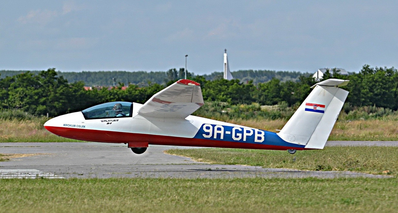 Pilatus B4-PC 11 AF 9A-GPB Aeroklub Osijek Osijek Cepin (LDOC) June_21_2014.