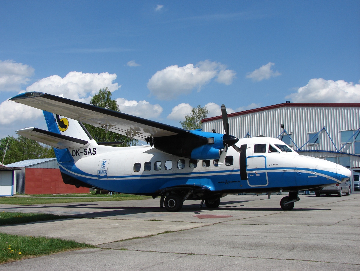 Let L-410UVP Turbolet Skydive & Airservice OK-SAS Osijek_Cepin (LDOC) April_18_2009