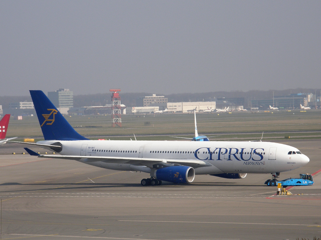 A330-243 Cyprus Airways 5B-DBT Amsterdam_Schiphol March_16_2011