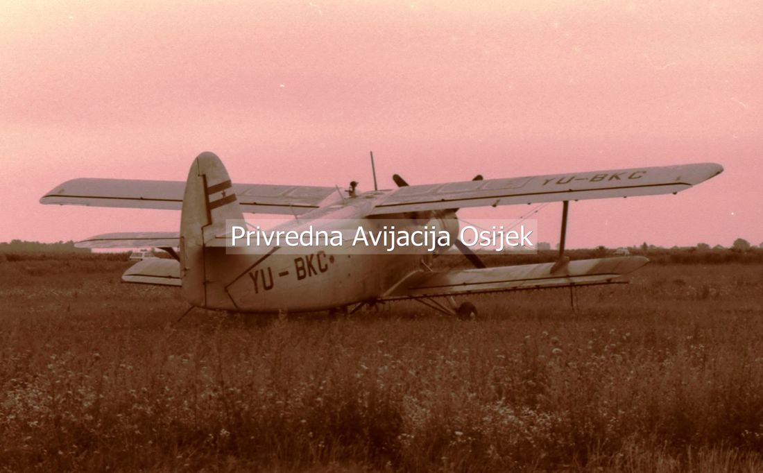 Antonov An-2R Privredna Avijacija Osijek YU-BKC Varazdin (LDVA) August_8_1991