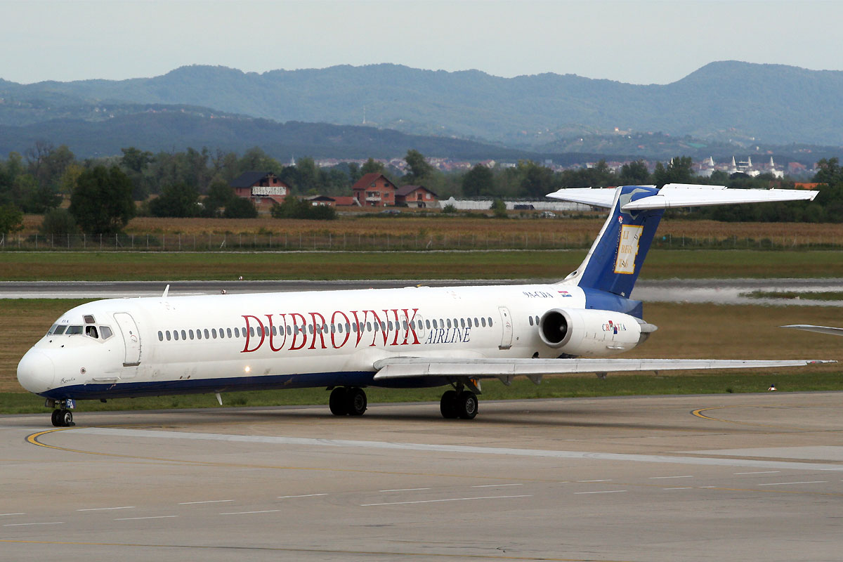 MD-83 (DC-9-83) Dubrovnik Airline 9A-CDA Zagreb_Pleso (ZAG/LDZA) September_8_2011