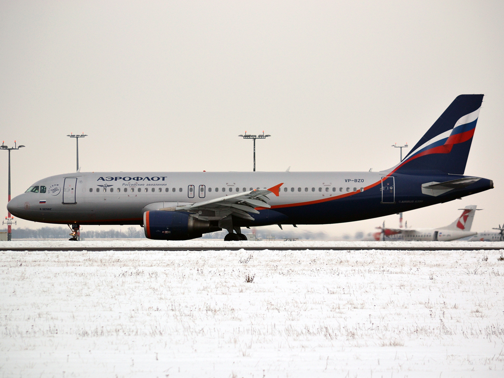 A320-214 Aeroflot Russian Airlines VP-BZO Prague_Ruzyne (PRG/LKPR) January_20_2013