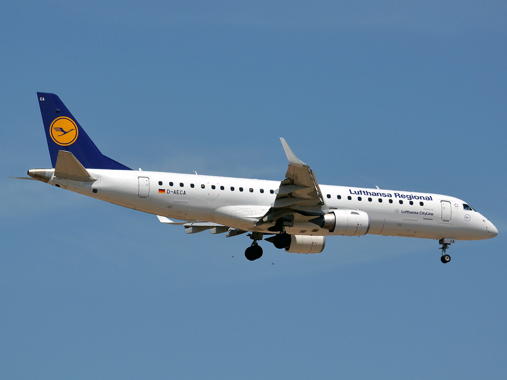 ERJ-190-100LR Lufthansa Regional (CityLine) D-AECA Frankfurt_Main (FRA/EDDF) May_26_2012