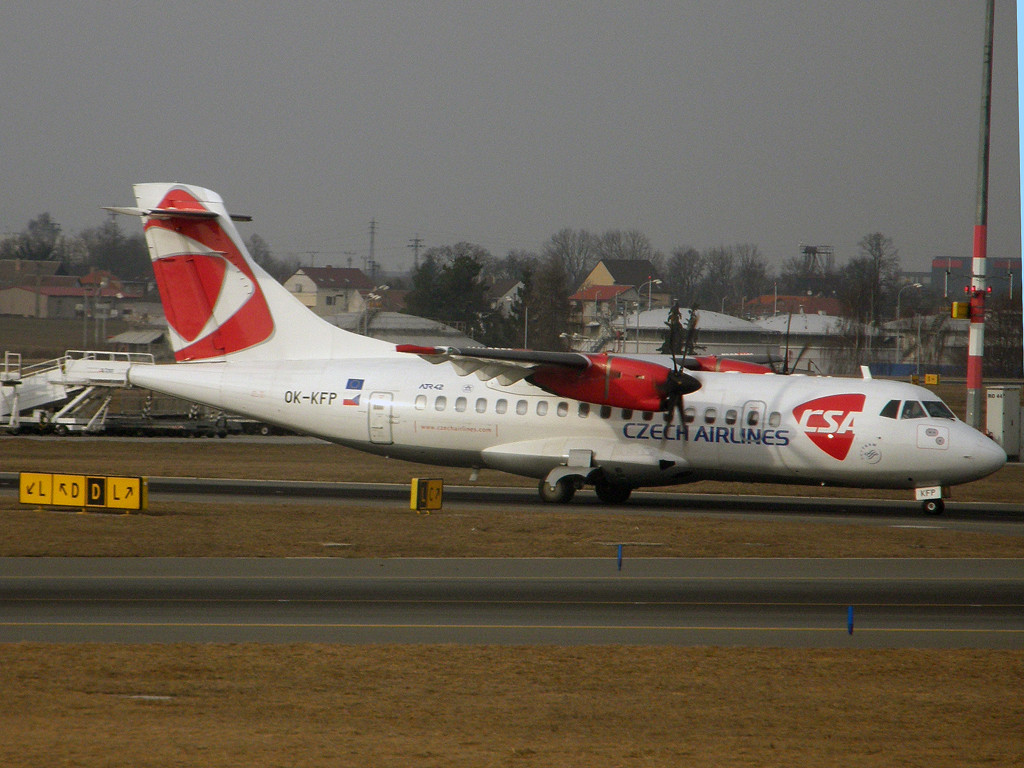 ATR-42-500 CSA Czech Airlines OK-KFP Prague_Ruzyne (PRG/LKPR) March_12_2011