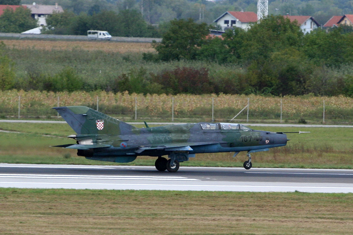 MiG-21UMD Croatia Air Force 167 Zagreb_Pleso (ZAG/LDZA) September_8_2011