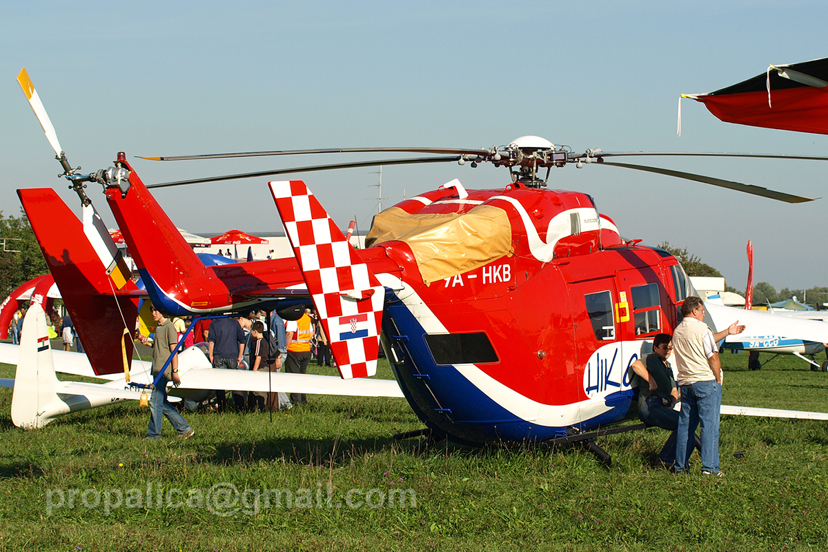 Eurocopter/Kawasaki BK-117C-1 HIKO Helikopterska Kompanija 9A-HKB Zagreb_Lucko September_22_2007