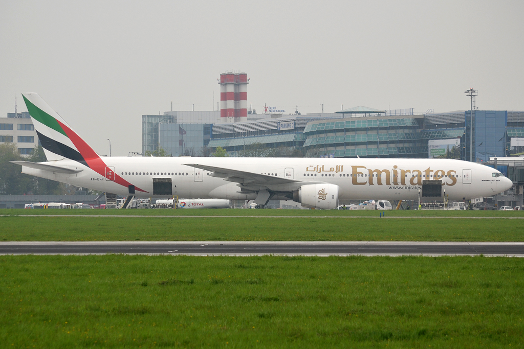 B777-31H Emirates A6-EMV Prague_Ruzyne (PRG/LKPR) May_01_2013