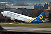 B737-4Y0 Ukraine International Airlines UR-GAX Salzburg January_9_2011
